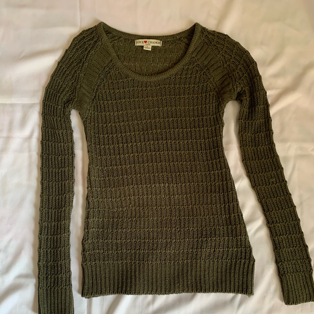 Army Green Colored Sweater